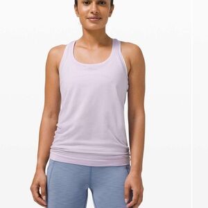 LULULEMON swiftly tech tank top light purple size 8